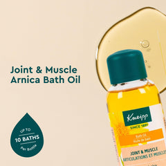 Kneipp Arnica Bath Oil cap pour hints at a restorative post-workout soak.