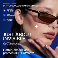 KNEMO Thincognito patch on skin with nearly invisible edges