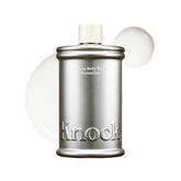 Knock Melt In Body Toner bottle close-up showing lightweight hydration for refreshed skin.