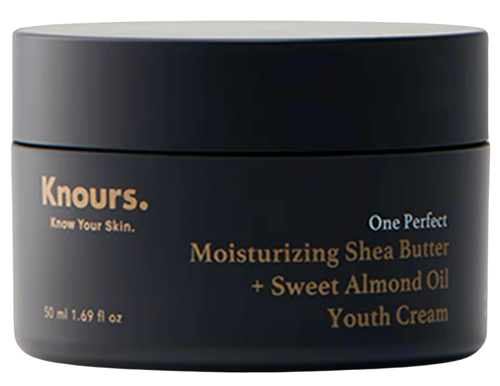 Knours One Perfect Youth Cream bottle highlighting gentle hydration for sensitive skin