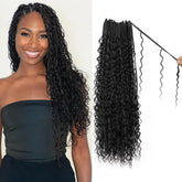 Knovotch Boho Crochet Braids 14in soft curls for a natural look