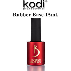 Applying Kodi Professional Rubber Base Gel for a smooth, self-leveling finish.