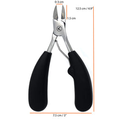 KOHM toenail Clippers non-slip grip for secure handling and reduced fatigue
