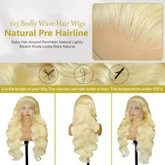 Koiaskral 613 blonde wig in bleached shade ready for styling.