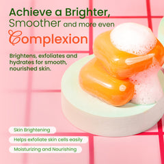 Koji White papaya enzymes formula showcases natural brightening potential for the complexion.