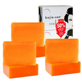 kojie-san soap 135g six bars pack closeup for daily face and body care