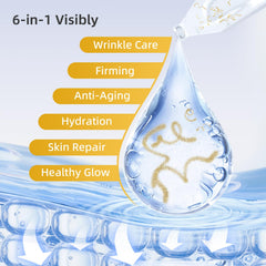 Silky serum texture gliding onto skin for smooth, hydrated radiance from KOKN Son.