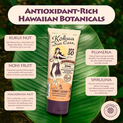 Kokua Sun Care on body shows even coverage with mineral protection