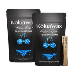 KoluaWax hard wax beads in sea salt pack ready for at-home waxing.