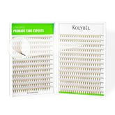 Kolybel Premade Fans 8-15mm brown, ready for quick volume lash sets