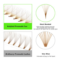 Kolybel Premade Fans pointed thin base, lightweight comfort