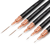 Komall metallic nail art brush set with a 4mm tip for precise lines and fine details.