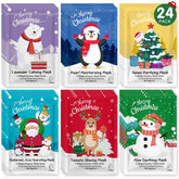 KONEUK 24-pack Christmas face masks bundle, festive packaging for gifting