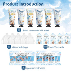 KONEUK organza gift bags paired with each hand cream.