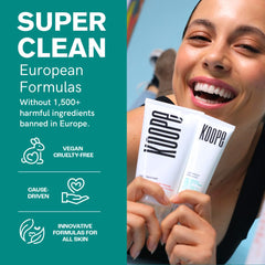 Koope Gel Face Wash cucumber extract for refreshing hydration.