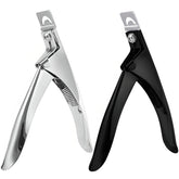 Kootinn 2 pack acrylic nail clippers in black and silver for precise trimming