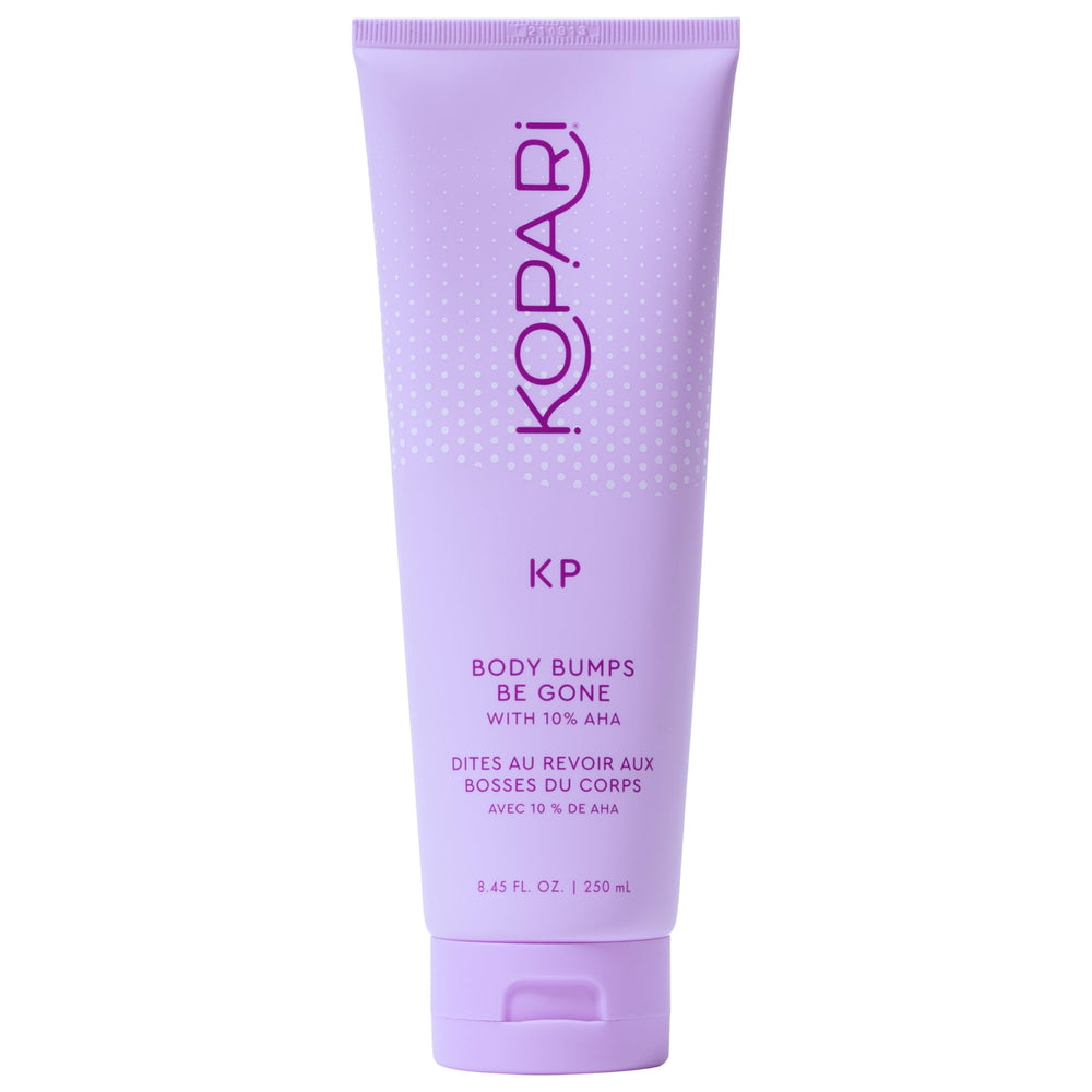 Kopari KP Body Bumps Be Gone Exfoliating Scrub tube for smoother skin and clearer pores.