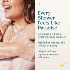 Kopari organic coconut water pours to emphasize hydrating formula
