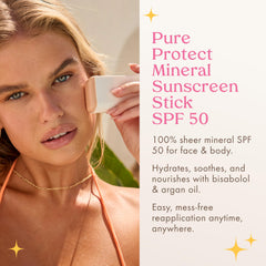Kopari Pure Protect hydrates skin with argan oil and shea butter during sun exposure.