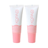 Kopari Sheer Blush Lip Glossy 2pk front view for a soft, glassy lip shine
