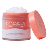 Kopari Organic Tropical Coconut Melt bottle close-up highlighting multi-use hydration
