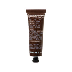 KORRES Athenian Grooming anti-ageing cream bottle pump for face and eyes, quick absorption.