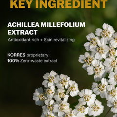 KORRES Hyaluronic acid hydration shot demonstrates plump, refreshed skin with this product.
