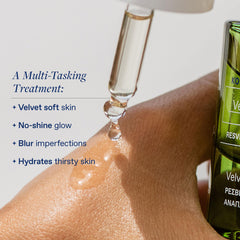 KORRES Velvet Skin Drink dropper for precise, antioxidant-rich application.