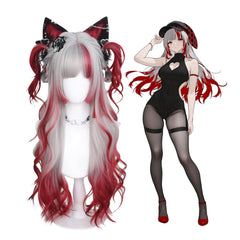 KORURACLUB gradient wig pink lolita close-up showing natural flowing locks.