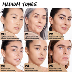 Kosas BB Burst swatches reveal natural tan warm shade and blend seamless
