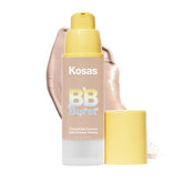 Kosas BB Burst tinted gel cream tube shows lightweight coverage and hydration.