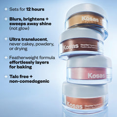 Oil control with bamboo stem extract in Kosas Cloud Set