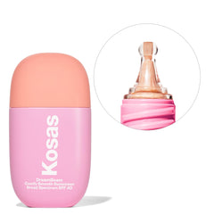 Kosas DreamBeam texture on skin demonstrates smooth blendability