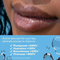 Kosas Lipfuel Hyaluronic balm being applied for instant lip hydration.