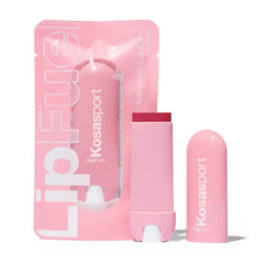 Kosas Lipfuel Hyaluronic Active Sport Lip Balm packaging closeup for on-the-go hydration