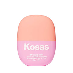 Kosas DreamBeam sunscreen bottle demonstrates portable protection for daily use