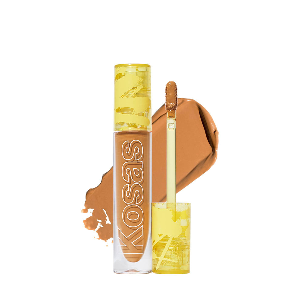 Kosas Revealer Concealer bottle close-up, showcasing sleek packaging and shade 7.5W.