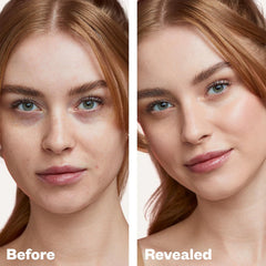 Kosas Revealer light cool 150 swatch reveals even tone with a dewy glow.
