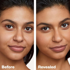 Kosas Revealer swatch demonstrates buildable coverage from light to medium