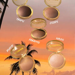 Kosas Sun Show Glowy Warmth across jawline for sculpted definition.