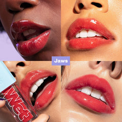 Kosas Wet Lip Oil Gloss application close-up for smooth, mess-free glide