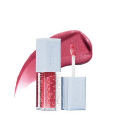 Kosas Wet Lip Oil Gloss bottle closeup highlighting hydrating lip treatment