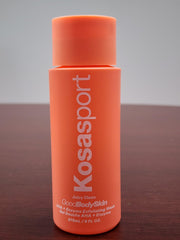Kosasport Good Body Skin Exfoliating Cleanser enzyme and acid blend signals gentle exfoliation.
