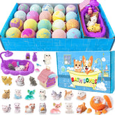 Kottke Kids Bath Bombs with Surprise Inside display colorful fizz for bath time fun.