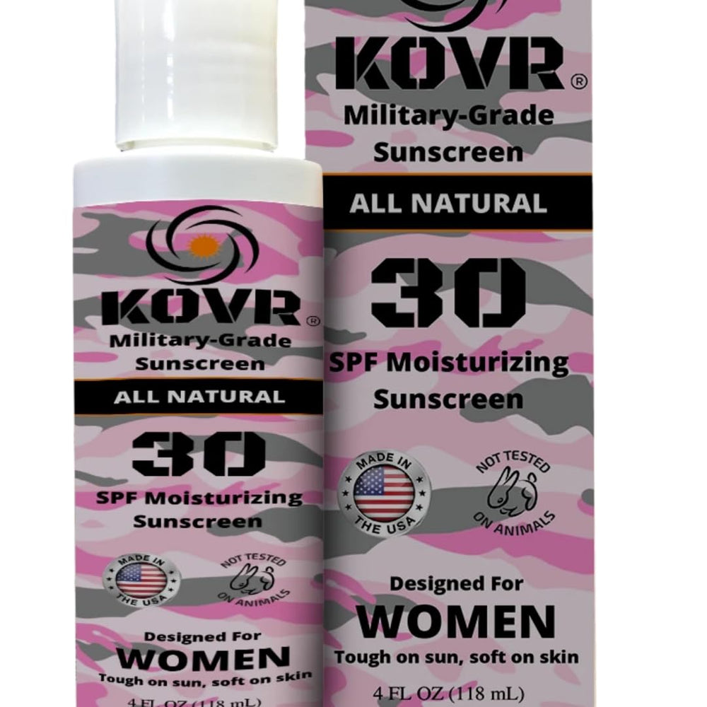 Kovr Sunscreen SPF 30 bottle highlights reef-safe protection for daily use