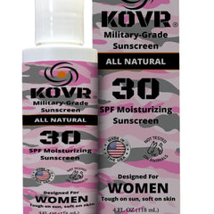 Kovr Sunscreen SPF 30 bottle highlights reef-safe protection for daily use