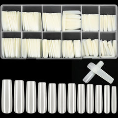 KOXXIAMOQ extra long square nail tips for natural extension.