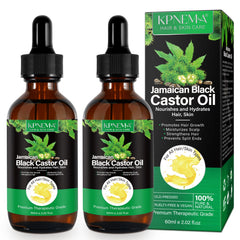 KPNEMA Jamaican Black Castor Oil bottle for versatile hair and skin care.