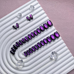 KQueenest cat eye nails kit includes glue and tools for easy reuse.