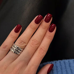 KQueenest real acrylic texture finish with vibrant color and smooth glossy look.